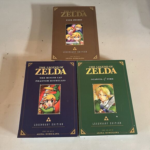 The Legend of Zelda: Legendary Edition 3 Book Lot Paperback Ocarina Of Time NICE - Picture 1 of 8